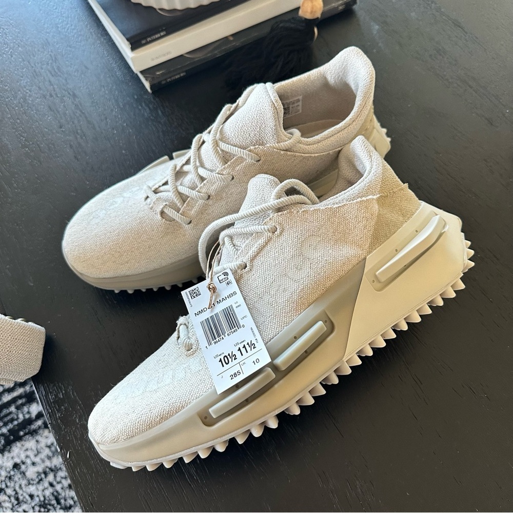 Adidas Pharrell NMD S1 MAHBS Humanrace Mahbs Oatmeal Men's Size 10.5 - Picture 6 of 10